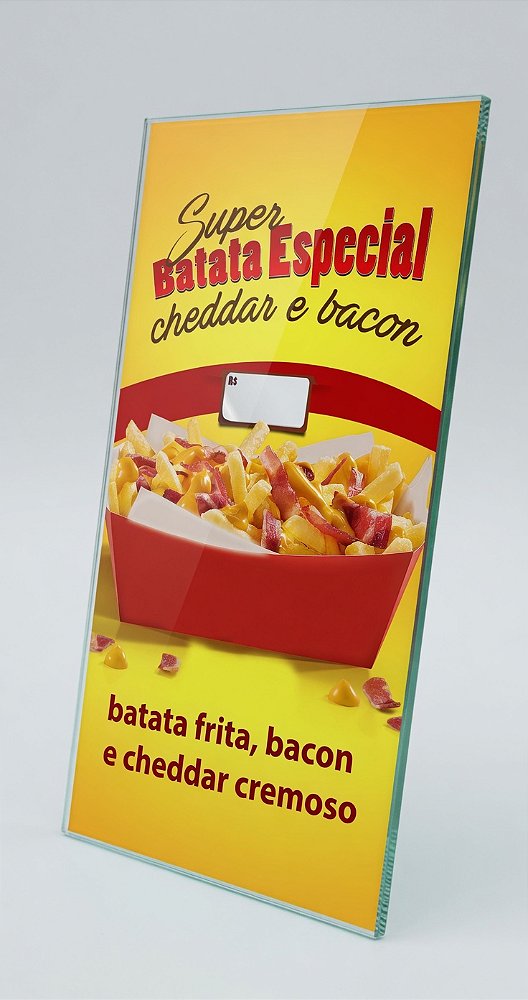 Menu de Batata Frita - 50x95CM