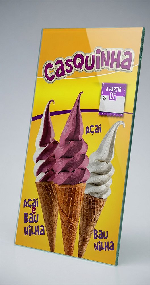Painel de Açaí Expresso Casquinha de Açaí - 50x95CM