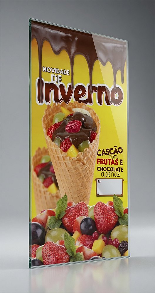 Painel de Frutas c/ Chocolate - 50x95CM