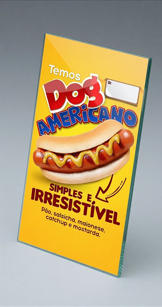 DUPLICADO - Painel de Hot Dog c/ Refri - 50x95CM