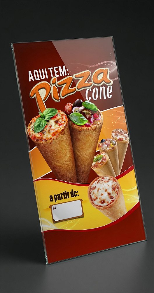 Painel de Pizza Cone- 50x95CM