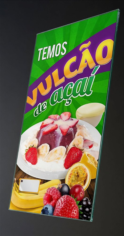 Painel de Açaí Vulcão- 50x95CM