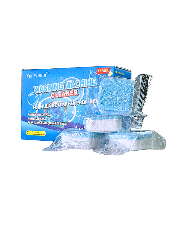 Pastilhas de Limpeza para Máquina de Lavar Roupas e Louças –