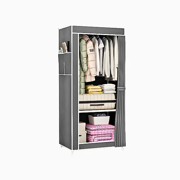 Guarda Roupa Closet Dobrável Organizador com Capa de Tecido