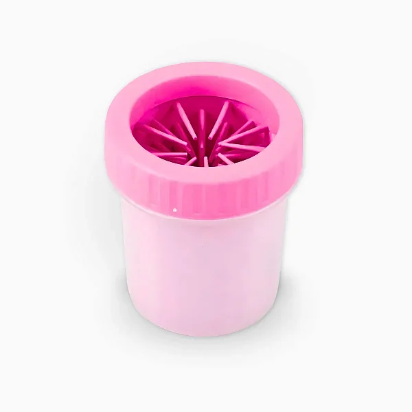 Limpador de Pata de Cachorros Portátil Rosa