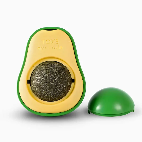 Abacate de Brinquedo com Catnip para Gatos Interativo e Estimulante