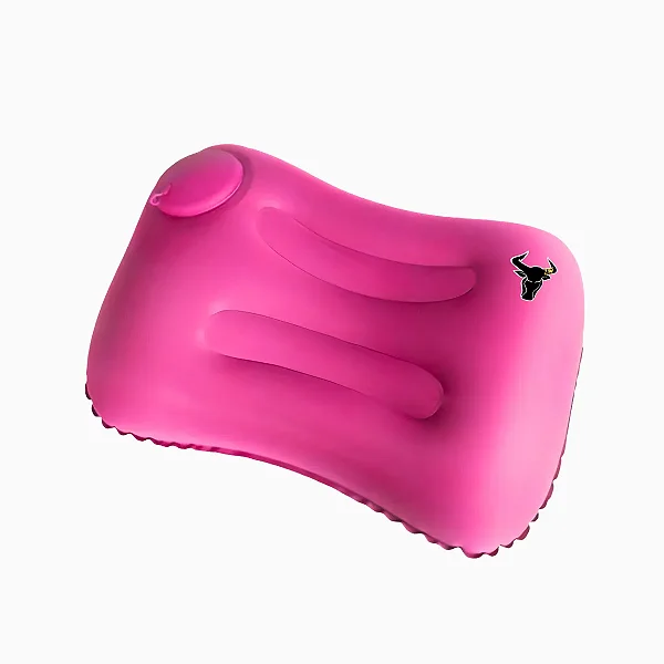 Travesseiro Almofada de Viagem Inflável e Portátil - Rosa
