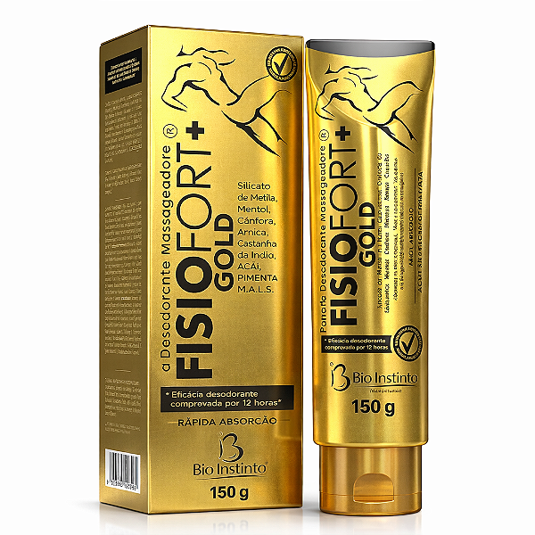 Pomada Massageadora Fisiofort Gold Com Arnica 150g