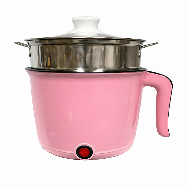 Mini Panela de Arroz Elétrica Rosa 110v
