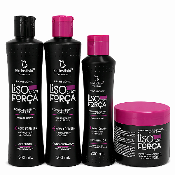 Kit Capilar Liso com Força Fortalecimento Capilar