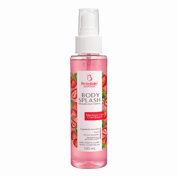 Body Splash Bio Instinto Morango com Champagne 130ml