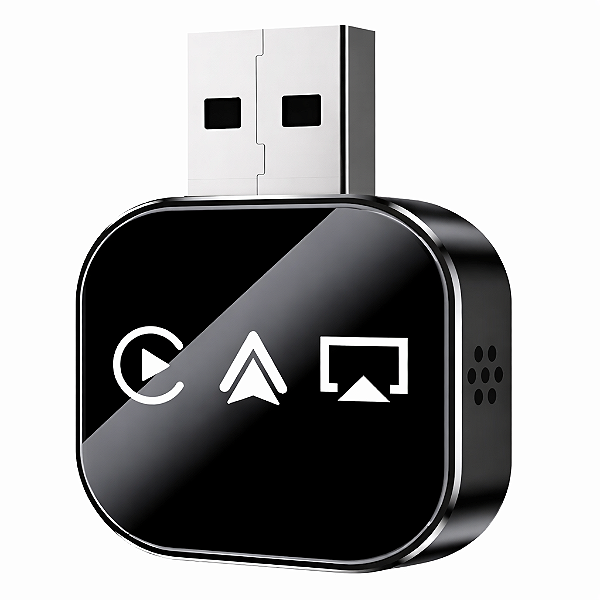 Adaptador Carplay Sem Fio 3 em 1