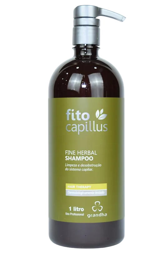 Grandha Fito Capillus Herbal Shampoo para Feridas no Couro Cabeludo 1L