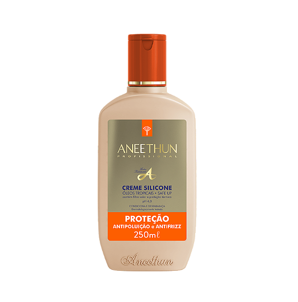 Aneethun Creme de Silicone Proteção Antipoluição e Antifrizz 250ml