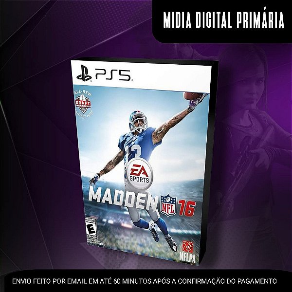 Madden NFL 16 Ps5 Mídia Digital (Primária) (Retrocompatível)