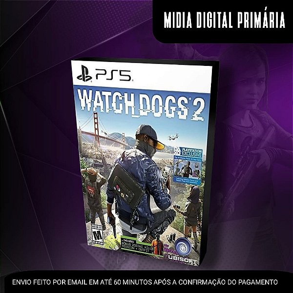 Watch Dogs 2 Ps5 Mídia Digital (Primária) (Retrocompatível)