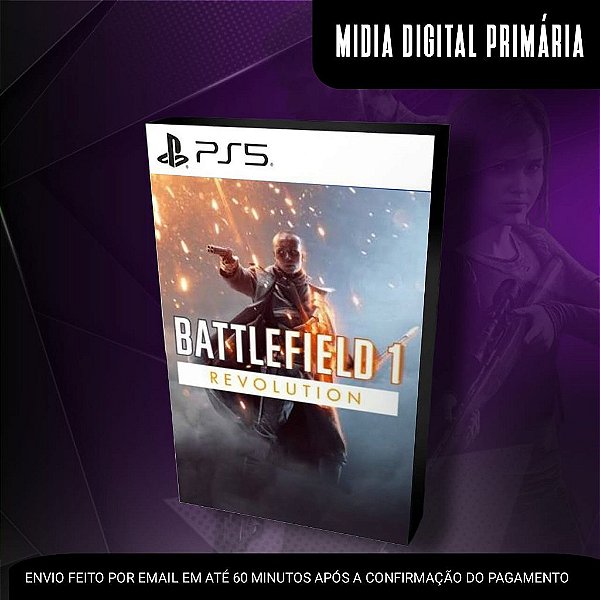Battlefield 1 Revolution Ps5 Mídia Digital (Primária) (Retrocompatível)