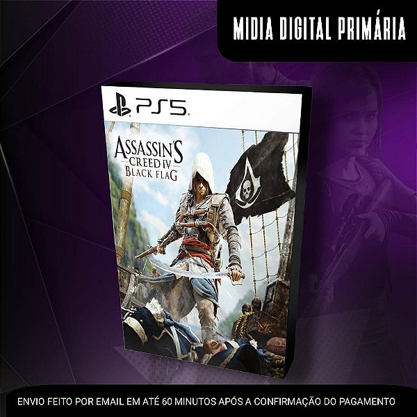Assassin's Creed IV Black Flag Ps5 Mídia Digital (Primária) (Retrocompatível)