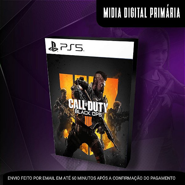 Call Of Duty Black Ops 4 Ps5 Mídia Digital (Primária) (Retrocompatível)