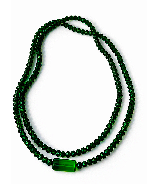 Guia de cristal de Oxóssi com Firma de Murano – 60 cm