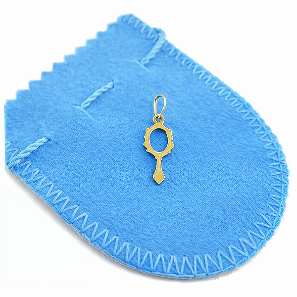 Pingente Ouro 18K – Espelho Iemanjá