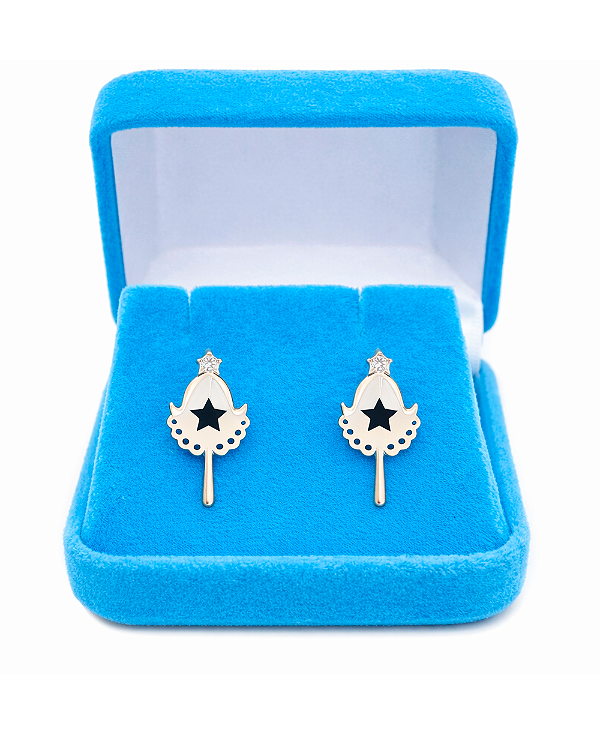 Brinco Espelho Iemanjá em Prata 925 – 1 cm