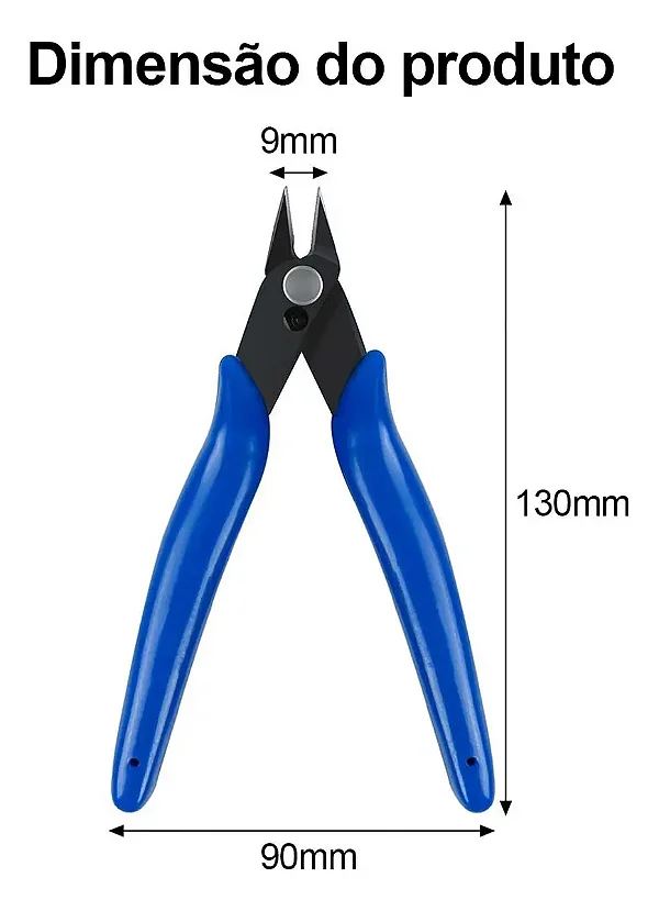 Alicate De Corte Bico Diagonal Rente Precisão Filamentos 3D