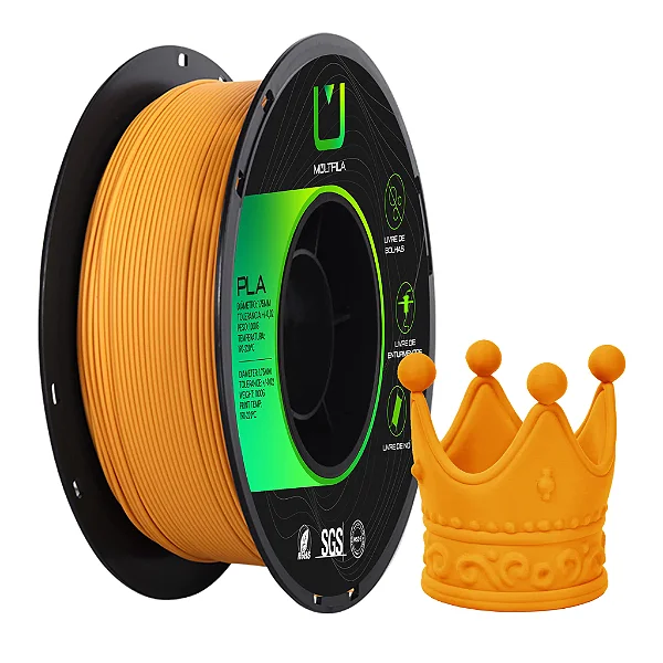 Filamento MULTFILA PLA Matte Laranja
