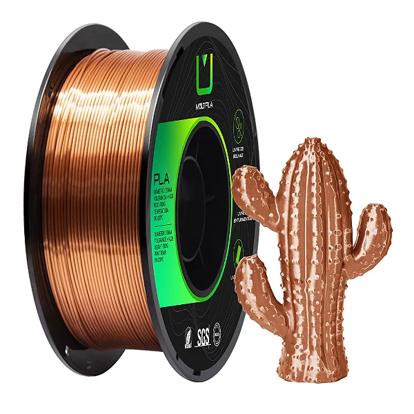 Filamento MULTFILA PLA Silk Bronze