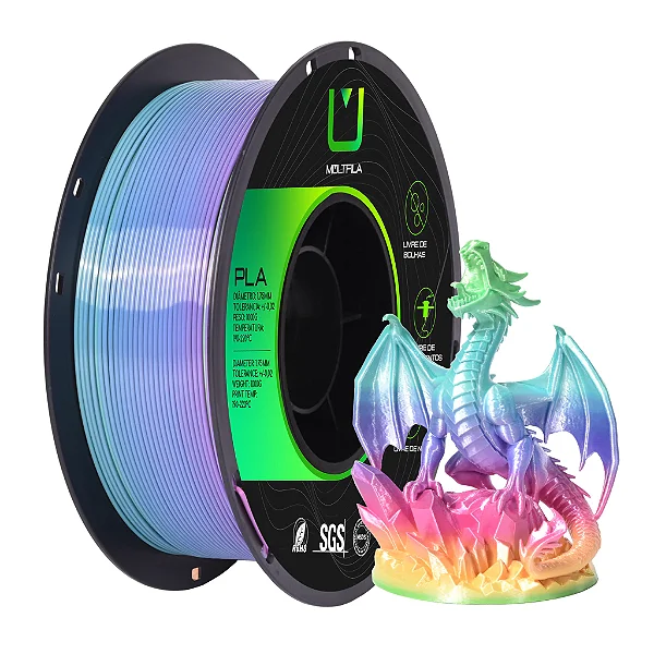 Filamento MULTFILA PLA Silk Rainbow Pro