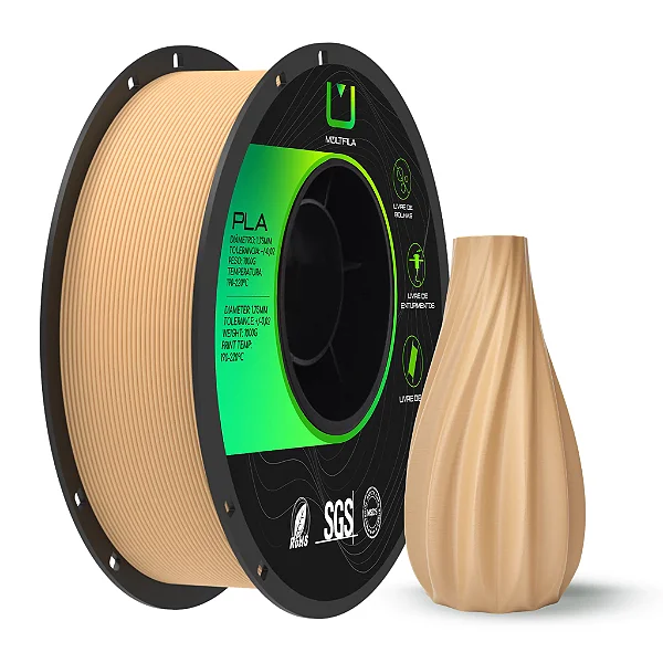 Filamento Pla Matte Fosco Areia 1kg Multfila Impressora 3d 1.75mm
