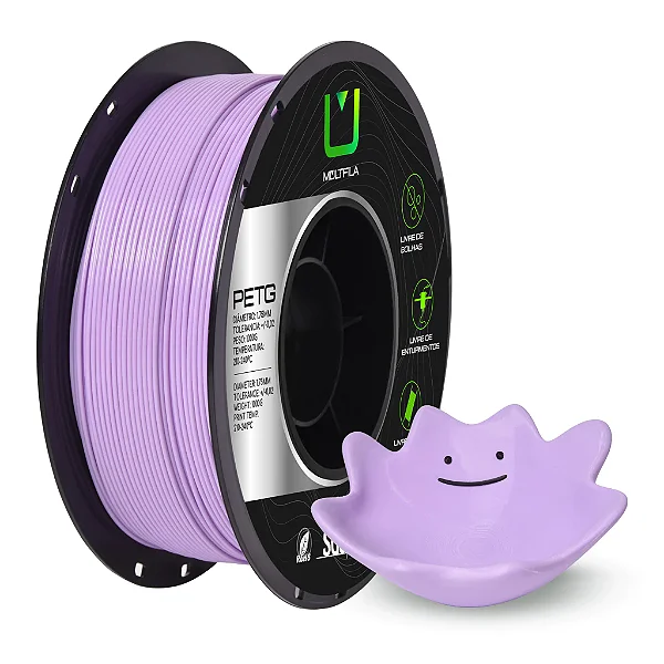 Filamento Petg Lilás 1kg Multfila Para Impressora 3d 1.75mm