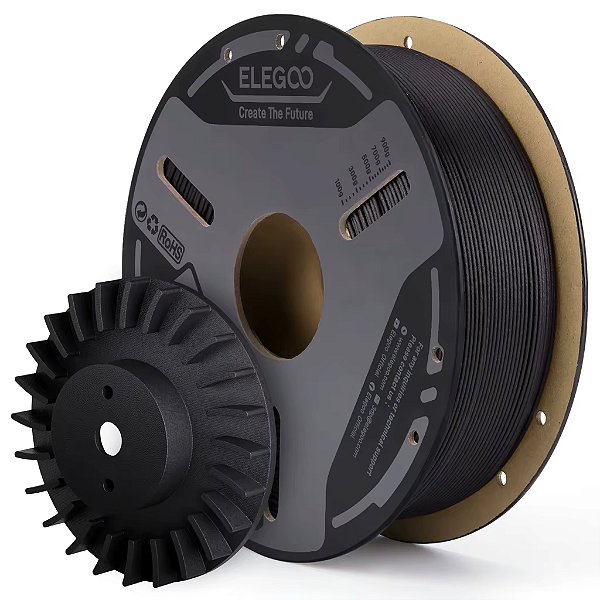 Filamento de Fibra de Carbono PAHT ELEGOO 1.75mm 1KG - Nylon CF de alta temperatura