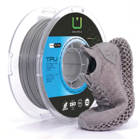 FILAMENTO TPU 9075 CINZA MULTFILA 750GR