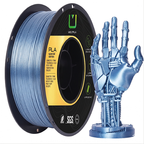 FILAMENTO PLA METAL AZUL IMPERIAL MULTFILA 1KG