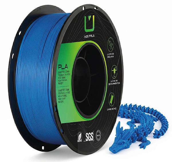 FILAMENTO PLA MATTE AZUL OCEAN MULTFILA 1KG