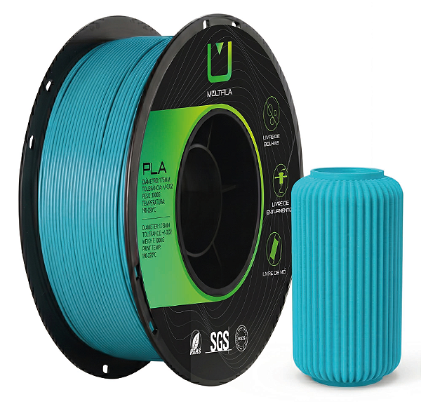 FILAMENTO PLA MATTE AZUL CAPRI MULTFILA 1KG