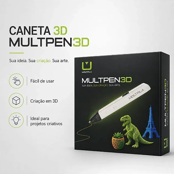 CANETA MULTPEN DE IMPRESSAO 3D