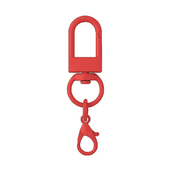 KIT 50 CHAVEIROS GANCHO DUPLO VERMELHO