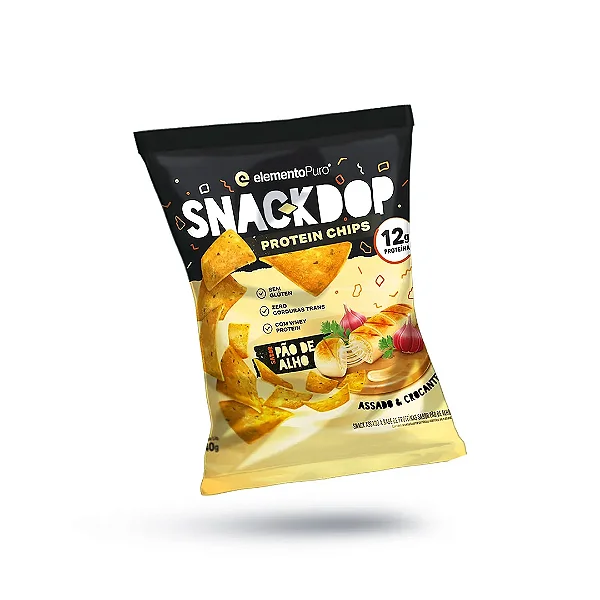 SNACKDOP PROTEIN CHIPS ELEMENTO PURO PAO DE ALHO 40G