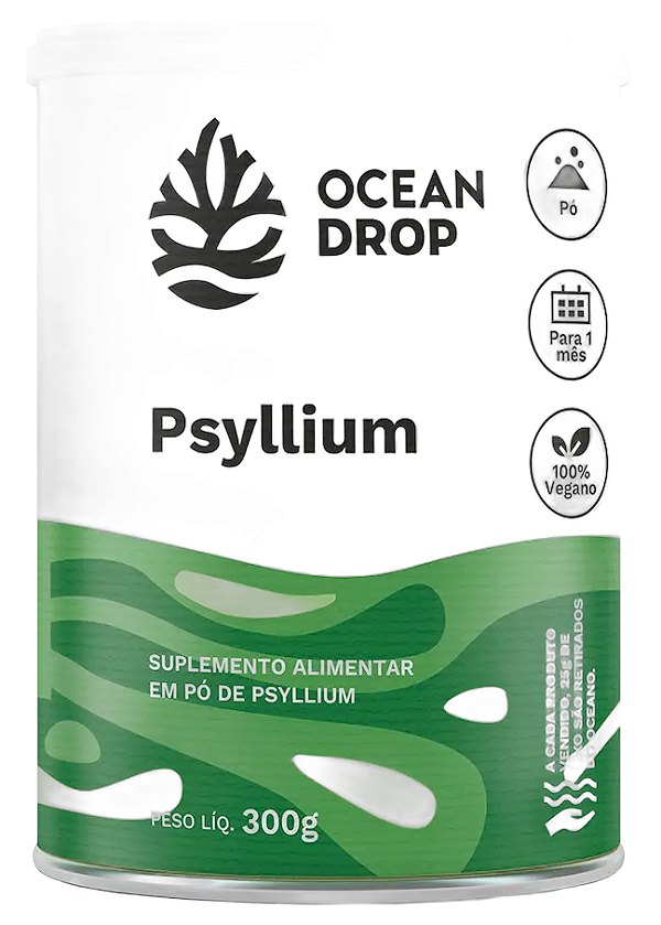 PSYLLIUM EM PÓ - 300G - OCEAN DROP