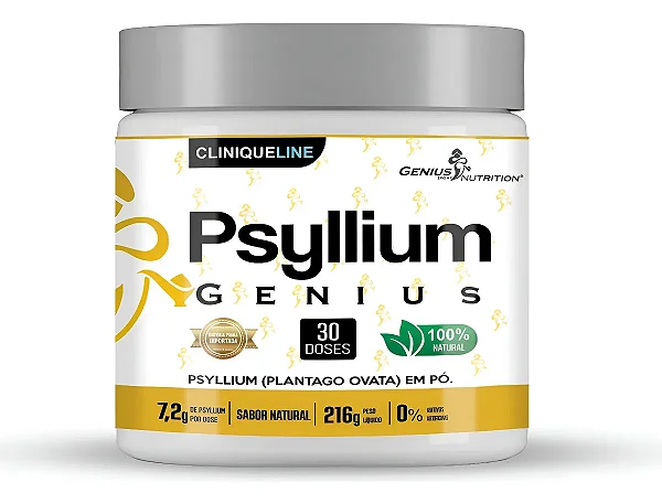 PSYLLIUM - 216G - GENIUS NUTRITION