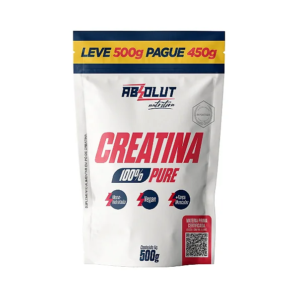 CREATINA 500G ABSOLUT NUTRITION POUCH