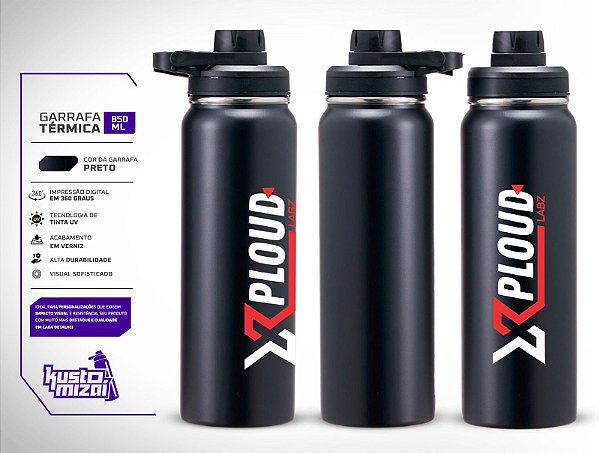GARRAFA XPLOUD KUSTOMIZAI 850ML