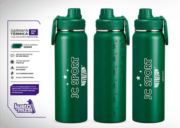 GARRAFA 850ML KUSTOMIZAI