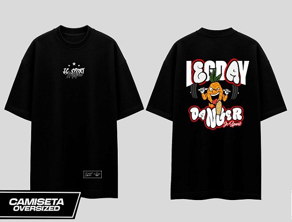 OVERSIZED LEGDAY PRETA JC SPORT