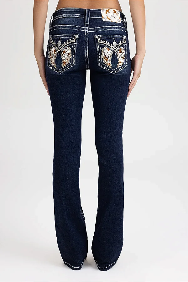 Calça Feminina Jeans Miss Me Marleigh Wings