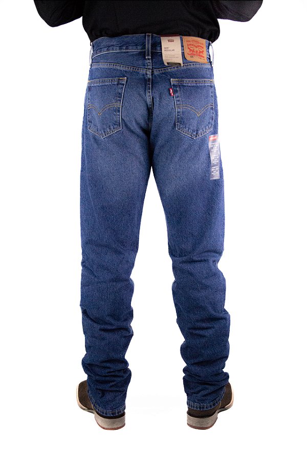 Calça Jeans Masculina Levis Regular 505 Lavagem Média