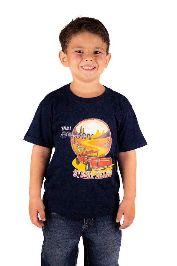 Camiseta Infantil Masculina Truck Life