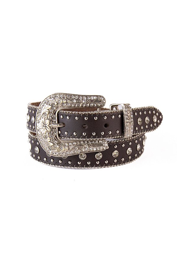 Cinto Infantil Country Strass em couro